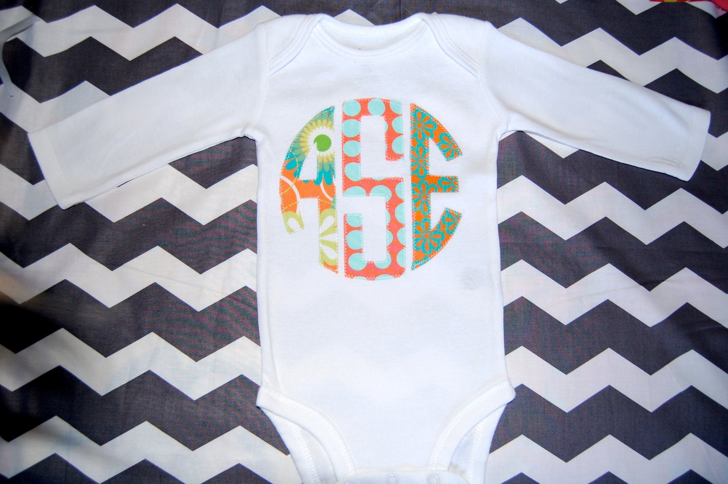 Custom Monogram Bodysuit Girl