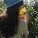 Turquoise Slouchy Hat, Knitted Tam Hat for Autumn or Winter Ocean Blue, Hand Knitted Light Blue