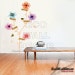 PEEL and STICK Removable Vinyl Wall Sticker Mural Decal Art - Romantic Greeting Flowers