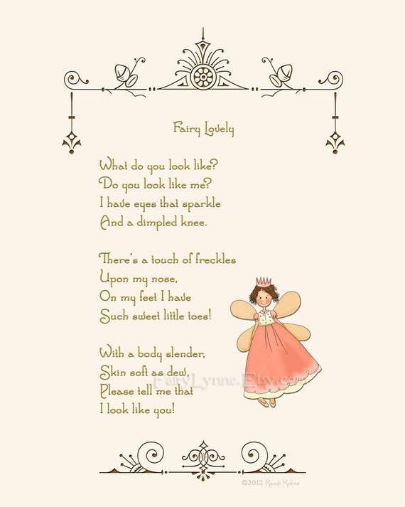 Original Fairy Poem Instant Download Image File Printable