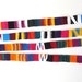 Tribal Pattern Fabric Trim, Straps, Colorful Woven Textile, Set of 2