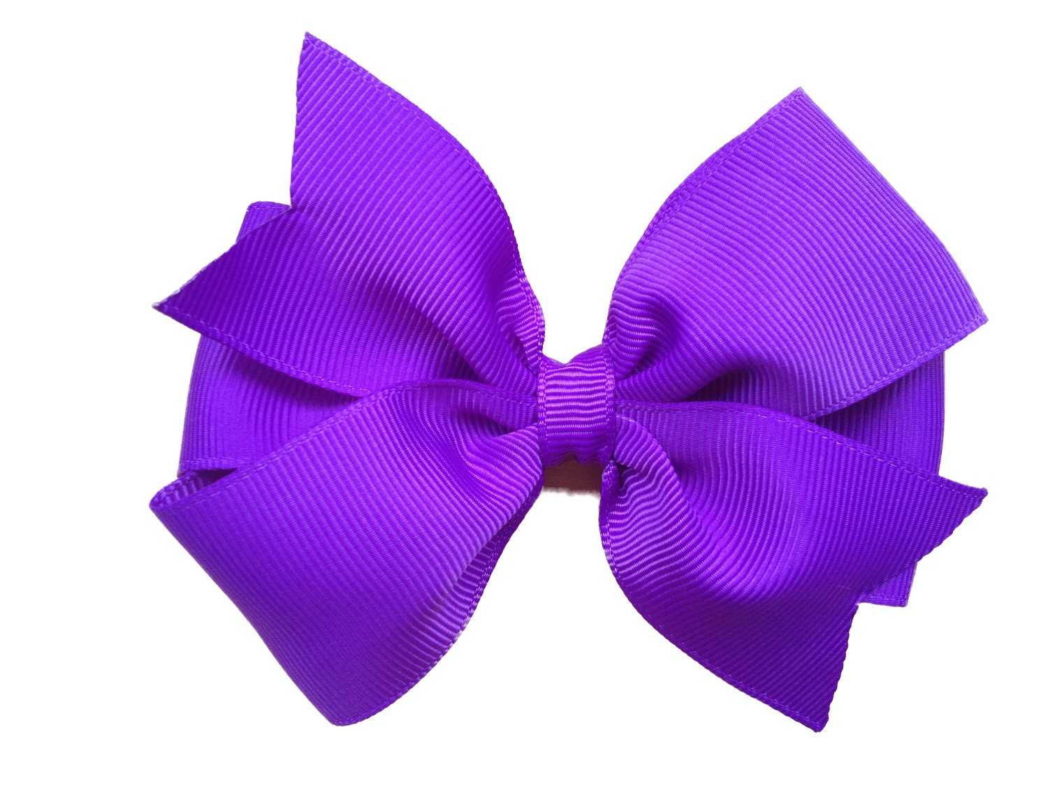 Purple hair bow 4 inch purple bow girls purple bow