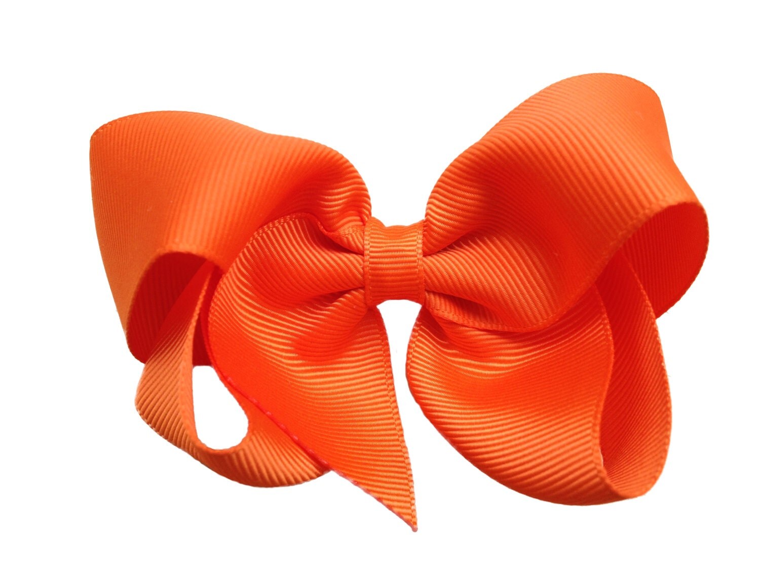 4 inch orange hair bow orange bow 4 inch bows boutique