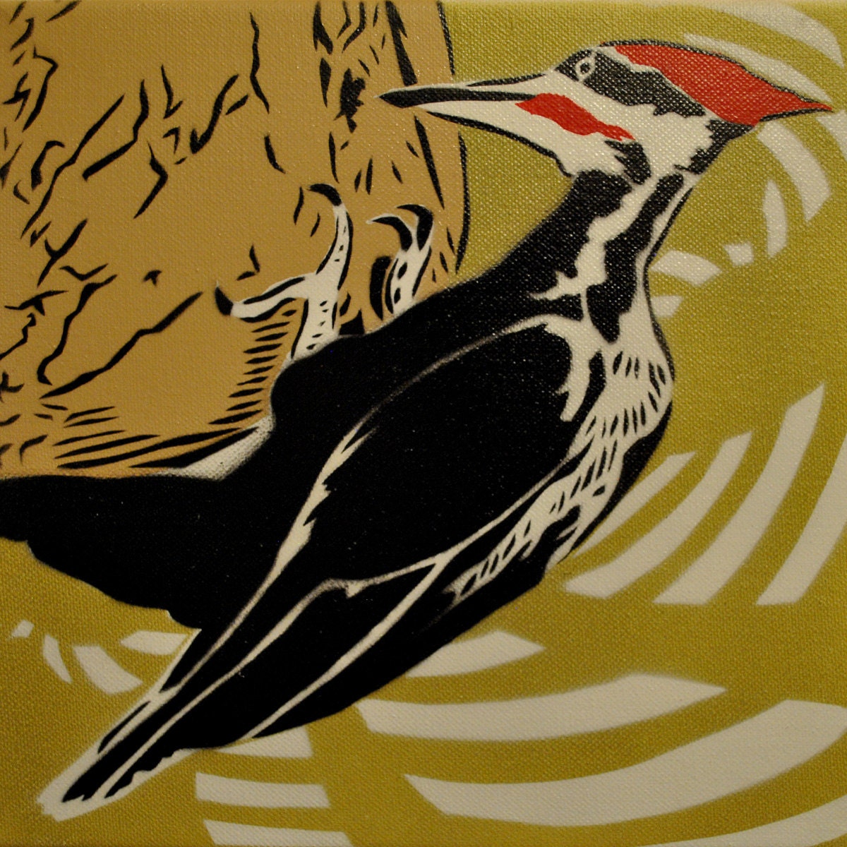 Woodpecker Stencil