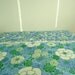 SALE Retro blue flower single bedspread