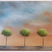 Original Abstract Tree Oil Painting, Dreamscape Green Tree, Flower Tree Panting, Contemporary Art, Modern Wall Art, Whimsical Art, 8 x 10