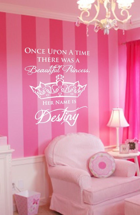 Personalized Princess Vinyl Wall Art Decal