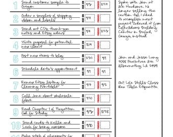 Christian Daily To Do List Daily Planner // On the Daily To Do List (Business or Home Management)