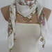 Traditional Turkish Yemeni Cotton Scarf With Lace