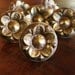 Set of 6 Vintage Brass Floral Pulls - Beautiful Dresser Drawer/Cabinet Pulls