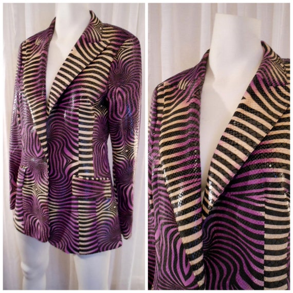 SALE vintage jacket coat blazer psychelic by BornToShopVintage