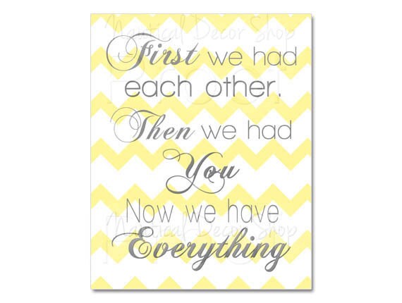 Printable Nursery Art First We Had Each Other By NauticalDecorShop