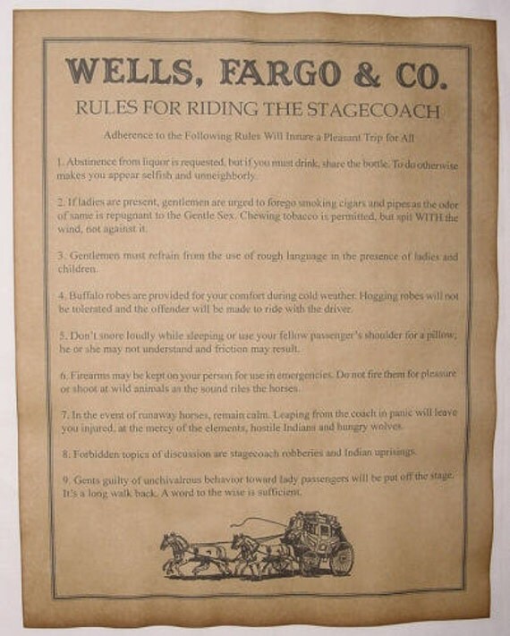 Set of 5 Old West Notice Posters Pony Express Stagecoach
