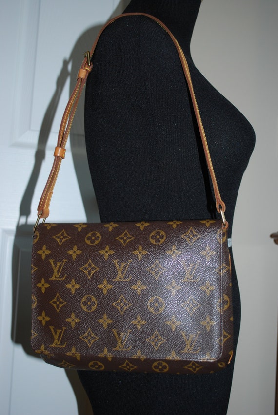Authentic Louis Vuitton Musette Tango Shoulder Bag Monogram
