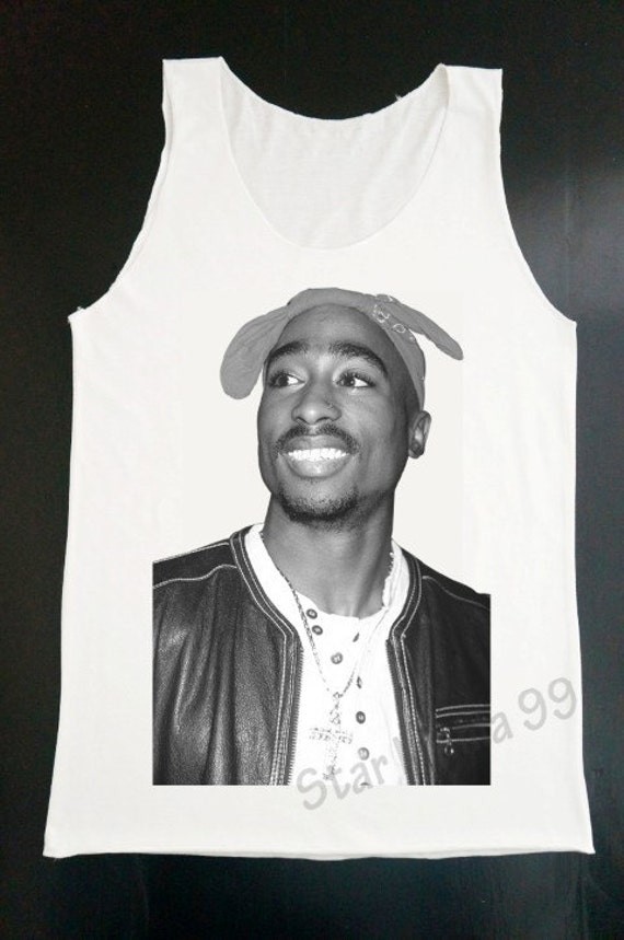 2Pac Smile Tank Top Tupac Tank Rock TShirt Women by StarMania99