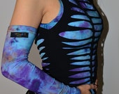 MADE TO ORDER Tie dye armwarmers sleeves.  pixie festival accessory - Australian sizes listed ooak