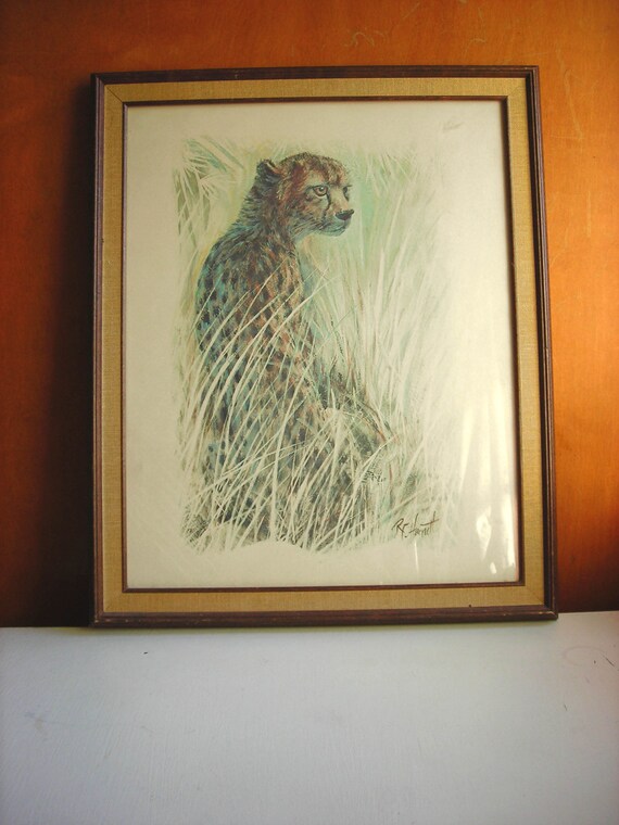 Large Framed Animal Print R F by NorthernScoutVintage