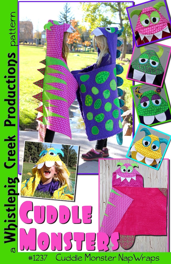 Cuddle Monsters Nap Wrap Sewing Pattern