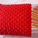 Small Red Minky Pillowcase for 12x16 Pillow- Stripes and Red Minky Dot Toddler Pillowcase- Minky Pillowcase- Red Toddler Pillowcase