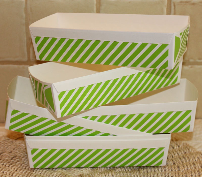 Paper Baking Pan Paper Loaf Baking Pans Green Stripe