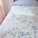 SALE Vintage Twin Duvet Cover with Gingham and Floral Motif (1)
