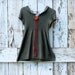 Hippie Hoodie Tunic Sweater/ upcycled woodland sweater hoodie/ eco friendly green sweater