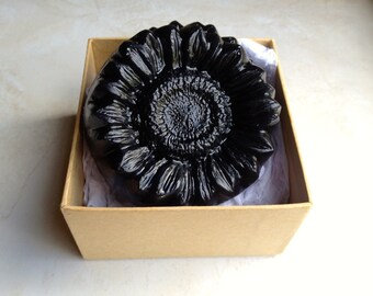Black Dahlia Naturally Lovely Summer Skin Bar - Organic Tea Tree Oil, Lemongrass Essential Oil, Activated Charcoal Gentle Facial Soap