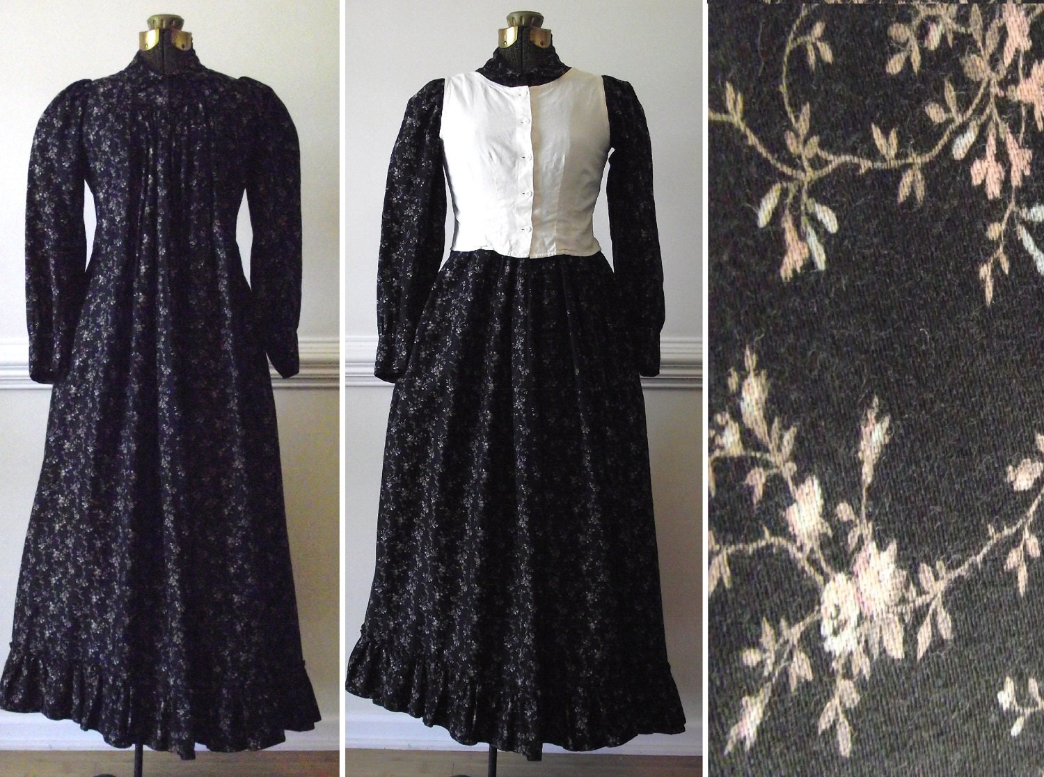 1800s Victorian Bustle Dress Edwardian Mourning By Ravishingruby 7257