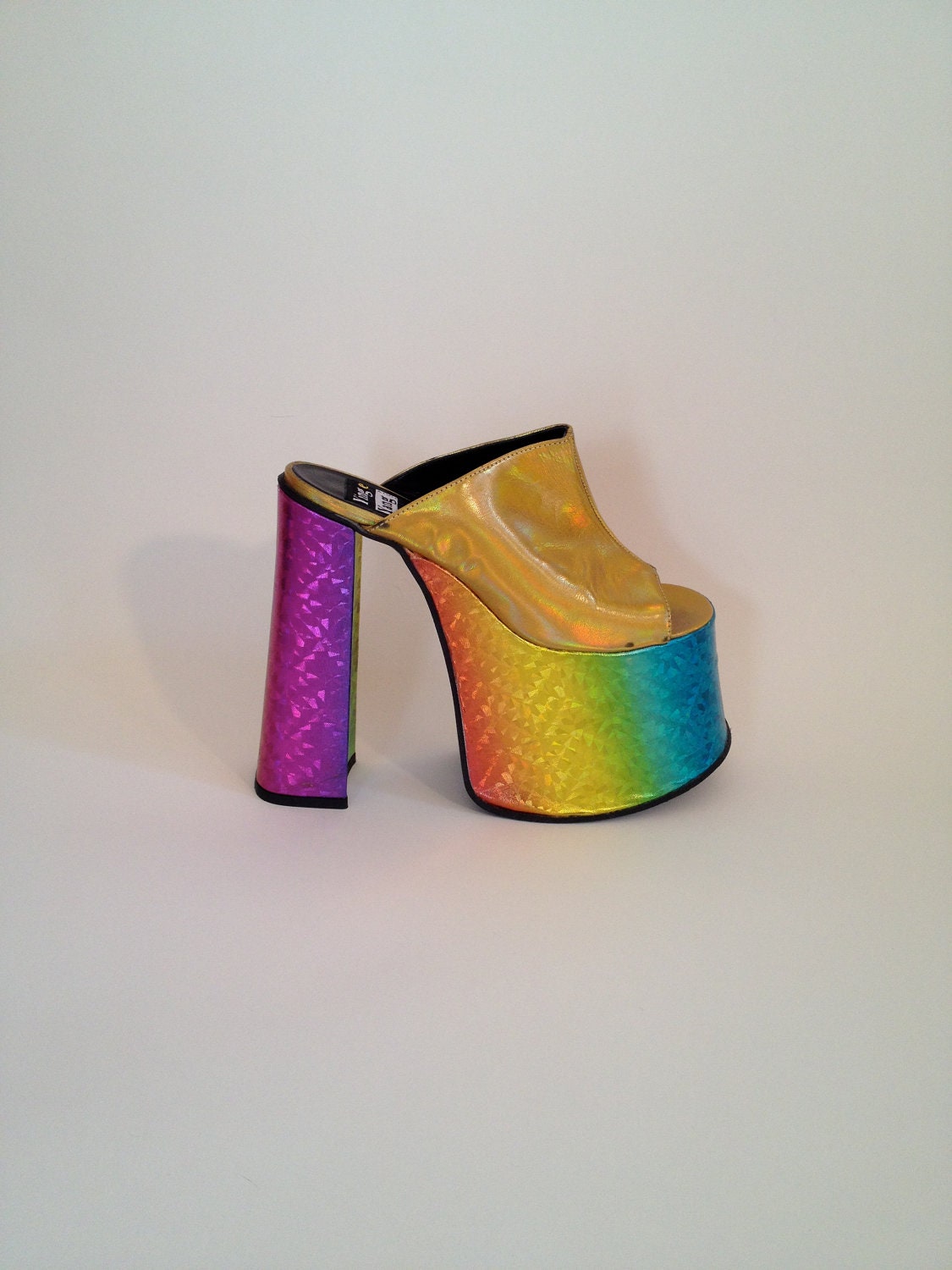 holographic platform heels