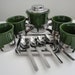 Italian Art Deco Espresso or Demitass set by Inoxriv from the 1960's