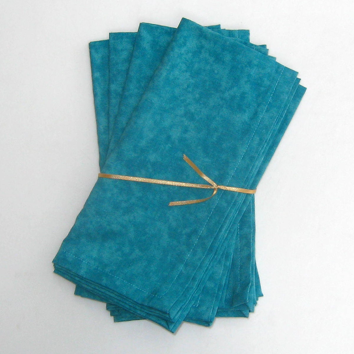 Teal Turquoise Blue Cloth Napkins Set of 4