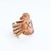 eagle native totem ring - brass bird cross arrow ring vintage