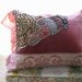 Dusky Fusion Pillow, Cushion, Antique Velvet, Intricate Bead Work, Bohemian, Gypsy, Home Decor
