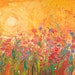 Floral Fiesta - Huge Contemporary Original Acrylic on a Extra Large Canvas by Patty Baker