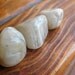 Moonstone Trio Beads - Large Free Form Nugget Focal Set