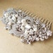 Vintage Style Bridal Hair Comb, Victorian Art Deco Rhinestone Wedding Hair Comb, Wedding Bridal Hair Accessories, Bridal Comb, CLARICE