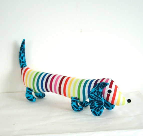 stuffed wiener dog toy