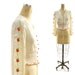 60s Strawberry Embroidered Indian Cotton Gauze Peasant Blouse with Smocked Waist