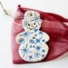 Ceramic Snowman Ornament