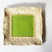 Square Pottery Dish Antique Vintage Lace Look