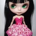SALE Pink Love strapless dress for Blythe and Pullip