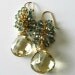 Gemstone earrings, AAA lemon quartz and AA mystic mint green topaz, gold earrings, luxe earrings