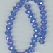 Sky Blue Blue AB Faceted Crystal Rondelle Beads Half Strand