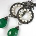 Emerald and Pearl Earrings