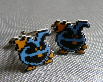 contagion no. 1 - dr. mario virus cufflinks