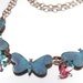 Butterflies Enamel Necklace Kiln Enameled One-of-a-Kind Handmade Butterfly Necklace