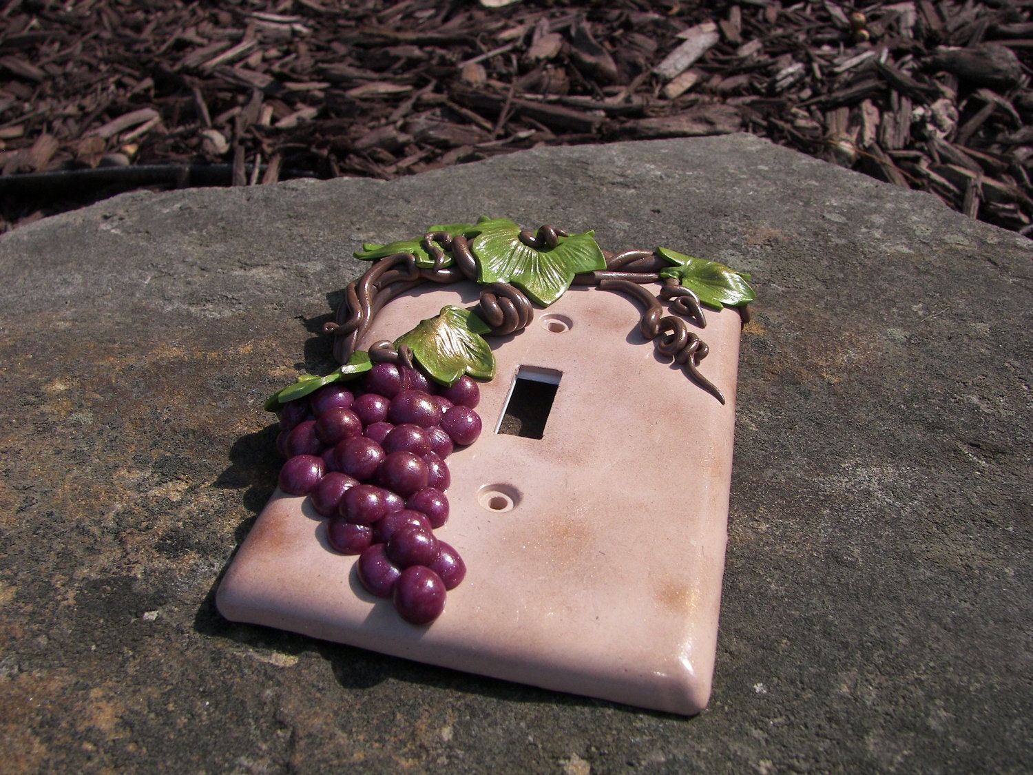 Grape Vine Wine Grapes Light Switch Plate Switchplate Cover