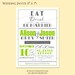 Custom Modern Retro Wedding Invitation Invite / RSVP Digital Design Set - Eat Drink & Be Married / Old Fashioned / Typography - Printable