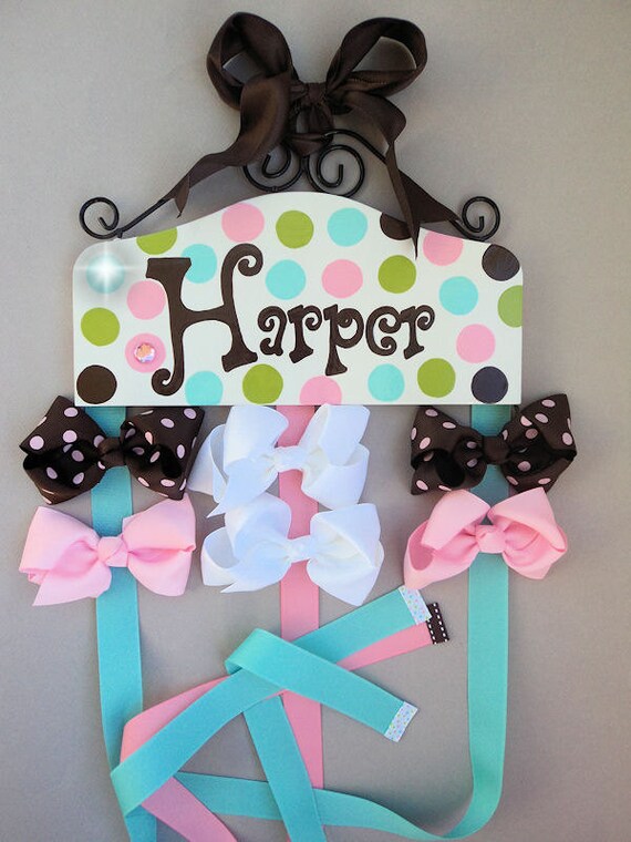 Items similar to Hair Bow Holder for girls HAIR BOW HOLDER