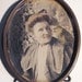 vintage photo RARE Priscilla and her Pet Parrot hand colored Framed